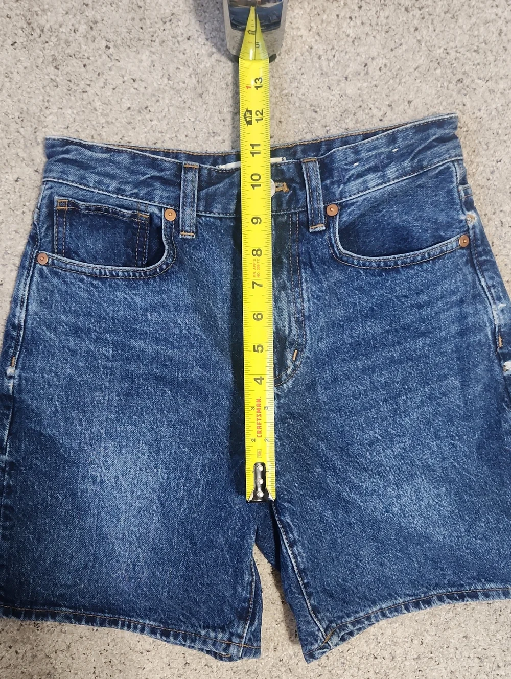Madewell Baggy Jean Shorts in Valmont Wash Size 24